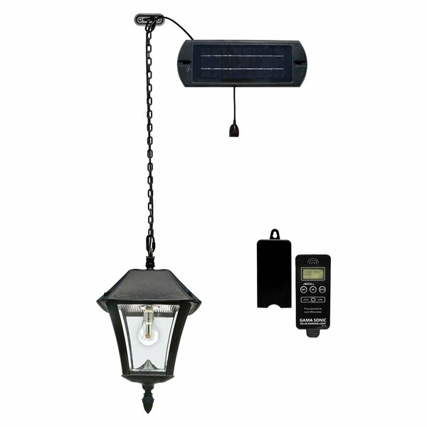 Gama Sonic Baytown Ii Bulb Solar Hanging Light - Black - Resin 105BCX01